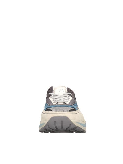 Sneakers in camoscio e tessuto D.A.T.E. | FUGA HFGRIGIO-AZZURRO